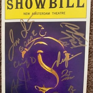Signed Aladdin Showbill